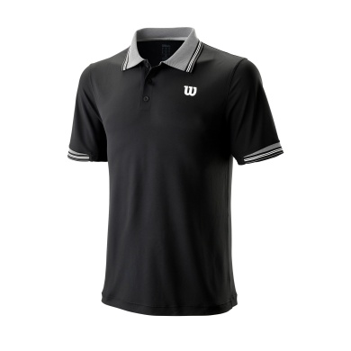 Wilson Tennis Polo Star Tipped #19 black Men